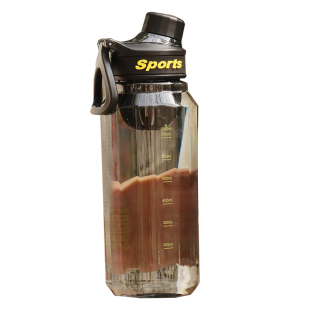 大容量水杯男学生夏季便携户外运动水壶耐高温泡茶带茶隔刻度杯子