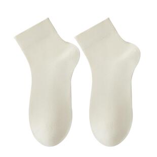 无骨袜子女中筒袜夏季薄款纯棉短袜防臭春秋黑白色秋冬全棉月子袜