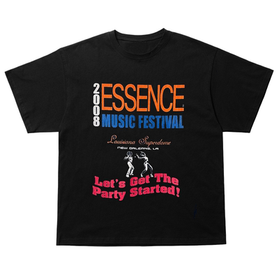 Essence Music Festival美式复古音乐节chic嘻哈哥特风短袖T恤潮