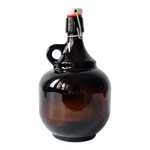 1000ml棕色避光密封玻璃瓶  油瓶 纯露储存瓶 自酿酒瓶卡扣玻璃瓶