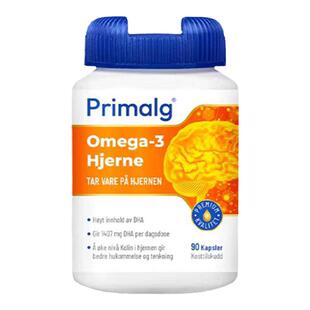 挪威Primalg高含量DHA大脑深海鱼油Omega3学生成人备考上班记忆力