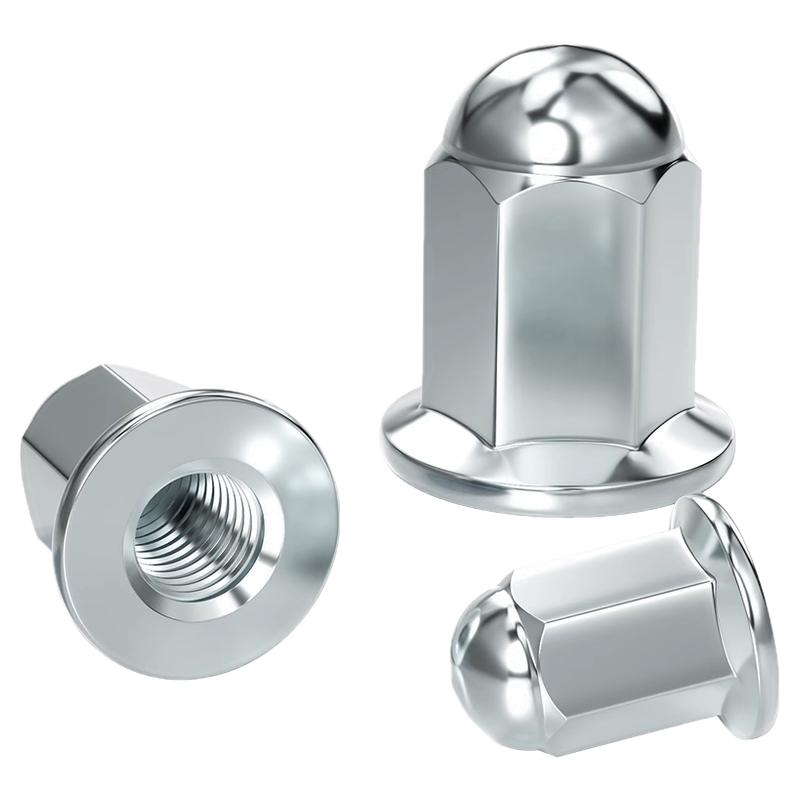 加高加长法兰盖型螺母盖形装饰螺帽盖母盖帽摩托车缸头螺母M5-M10