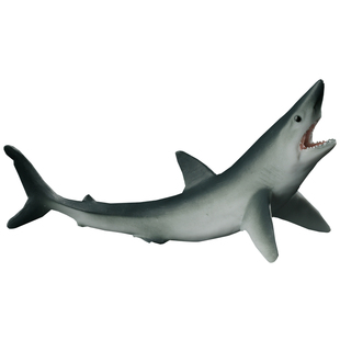 林畅模玩儿童仿真动物海洋鲨鱼玩具灰鲭鲨模型尖吻鲭鲨海底古生物