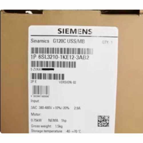 议价6SL32101KE123AB2西门子G120C变频器075kW6SL3210-1KE12-3AB2