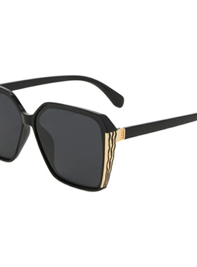 墨镜防晒大方框长脸黑色太阳镜