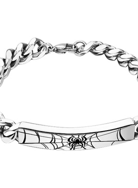 漫威手链男古巴链生日礼物送男友