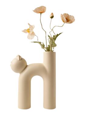 花瓶客厅可爱猫猫贝汉美可爱