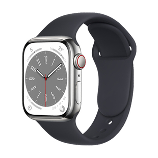 适用苹果apple watch s10手表表带iWatch s11硅胶腕带9运动8回环式液态硅胶ultra3/2透气防水男女创意6手表链
