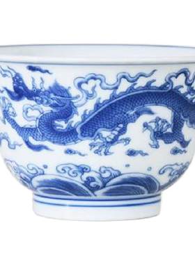 仿明薄胎主人茶杯如事杯功夫茶杯