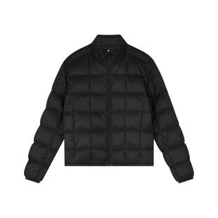 Oneup立领格纹轻薄白鸭绒羽绒服男女款冬季情侣外套户外保暖上衣