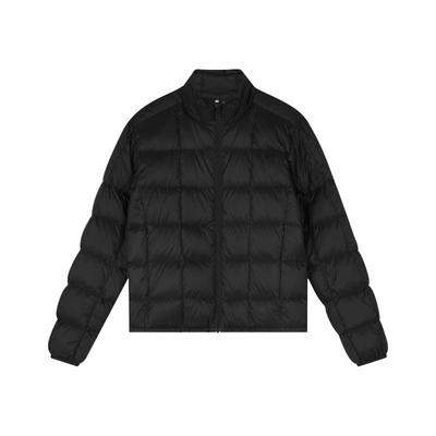 Oneup立领格纹轻薄羽绒服