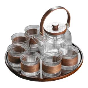 防烫隔热玻璃茶杯家用耐热喝茶杯功夫茶杯套装品茗杯茶道杯小茶杯