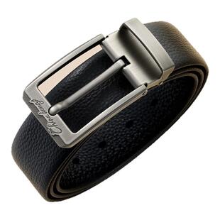 HLA/海澜之家男士皮带中华龙真皮腰带头层牛皮针扣商务休闲礼盒