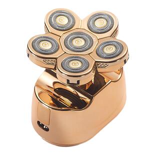 约克剃光头神器5W大动力自刮专用刮胡刀六头电动剃须刀充电光头机