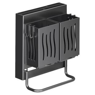 防潮厨房刀架置物架加厚多功能家用壁挂式筷子筒收纳盒刀具一体架