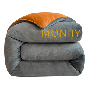 冬季牛奶绒加厚被子冬被珊瑚绒棉被超厚10斤加绒被芯保暖被床上用