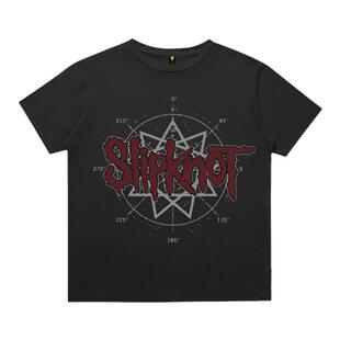 Slipknot活结乐队oldschool短袖ins丧系慵懒风复古t恤男女情侣装