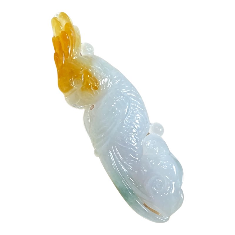 翠贵人冰糯种福禄寿英明神武吊坠