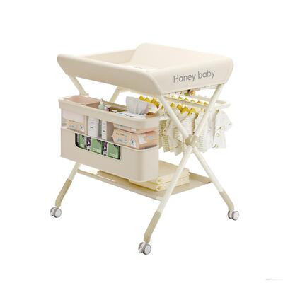婴儿尿布台多功能可折叠加强骨架