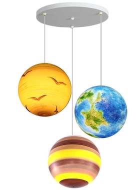 星球灯八大行星灯地球月球吊灯