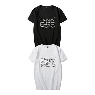 少女时代金泰妍专辑Something New应援同款短袖T恤男女宽松衣服棉