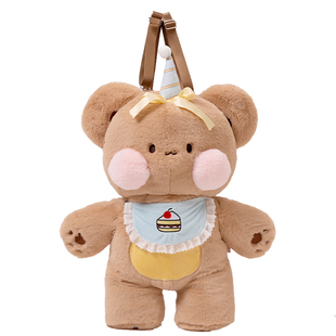 芋芋啵啵毛绒包 原创lolita可爱大号双肩斜挎糖果包软妹学生熊包