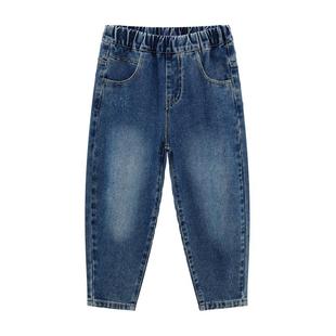 左西童装男童牛仔裤儿童裤子春装春秋2026新款男孩中大童长裤洋气