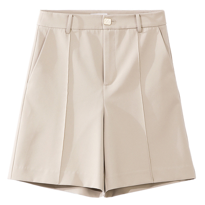 高腰西装短裤五分西装宽松