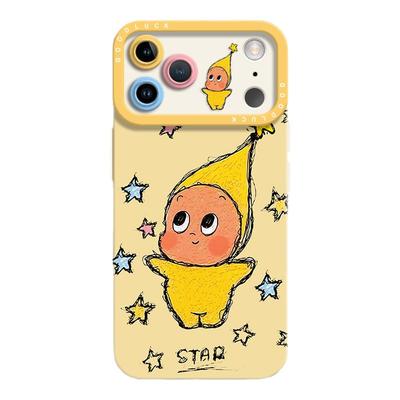 适用苹果17STAR星星人手机壳