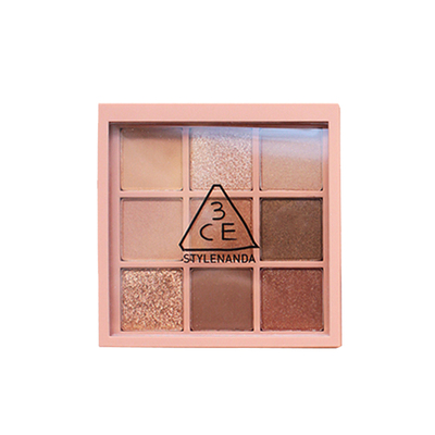 全网热销3ce九宫格眼影橘棕盘