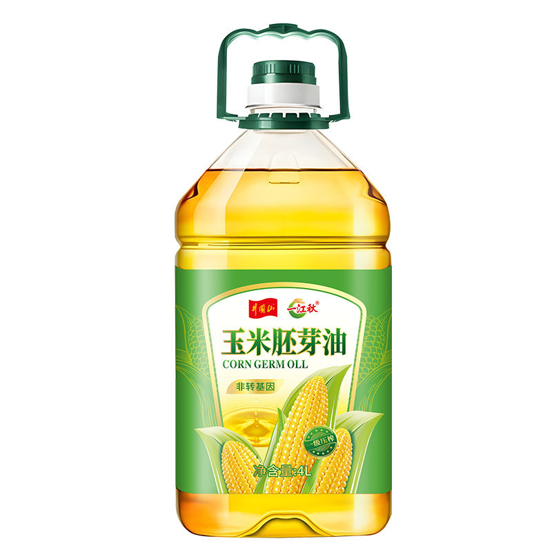 一江秋玉米胚芽油4L物理压榨非转基因植物油炒菜烘焙蛋糕专用油