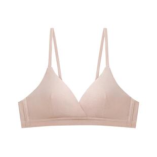 莫代尔棉内衣法式三角杯不空小胸平胸专用文胸罩少女无钢圈夏薄款