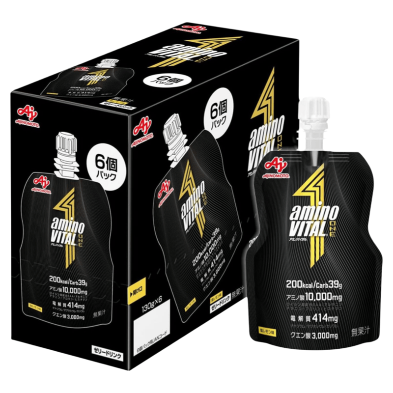 日本 味之素aminoVITAL ONE运动能量胶果冻 氨基酸电解质耐力补给