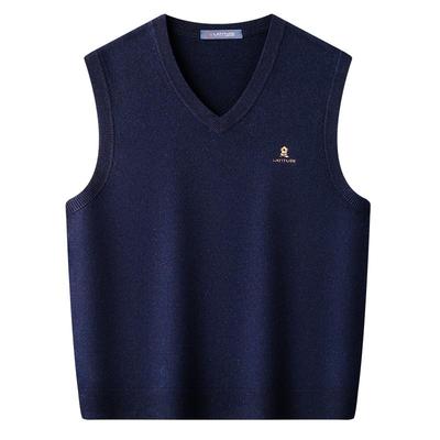 [100%绵羊毛]梦特娇V领背心马甲