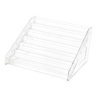 吧唧展示架桌面亚克力收纳盒立牌周边谷子阶梯架子徽章勋章陈列架