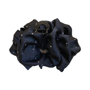 满天星爱心水钻抓夹女2026新款精致名媛风鲨鱼夹显发量蝴蝶结发抓