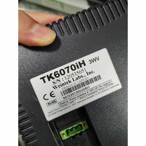 询价下单TK6070iH 3wv，威纶通触摸屏，拆机件，成色如图
