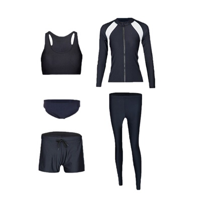 情侣海边防晒水身衣泳体长袖长裤