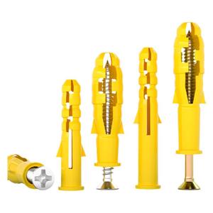 国标小黄鱼膨胀螺丝内爆自攻丝胶塞涨栓加长塑料螺钉螺栓M6M8MM10