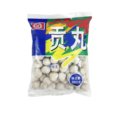 桂冠贡丸900g 猪肉丸火锅关东煮麻辣烫组合丸子 台湾贡丸