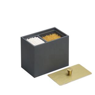 家用高档棉签盒牙签盒二合一体创意棉花棒牙线棒收纳盒轻奢牙签筒