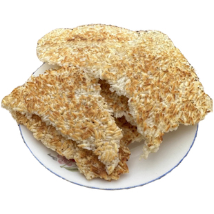 土灶锅巴安徽六安特产手工原味怀旧农家大米锅巴铁锅灶柴火非油炸