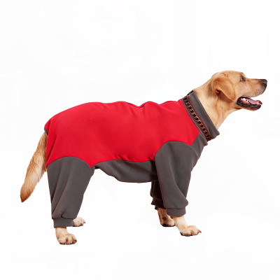 可牵引大狗狗衣服四脚衣金毛柴犬