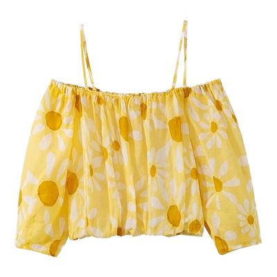 100%亚麻吊带半裙套装