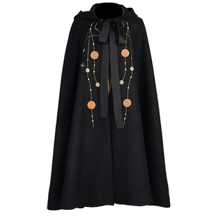 【佩玉鸣鸾】笙弦纪原创自制汉服斗篷刺绣毛呢披风披肩长款外套女