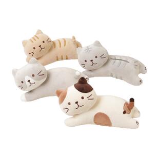 HAPiNS日本可爱猫咪三花猫玩偶毛绒抱枕安抚娃娃午睡枕女新年礼物