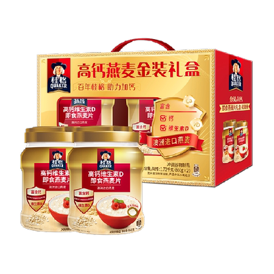 桂格即食高钙维D燕麦片孝敬父母