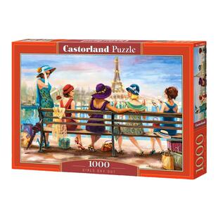 包邮Castorland巧思波兰进口益智拼图104468相约游玩的女孩1000片