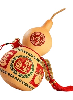 新中式陶瓷葫芦雕刻摆件