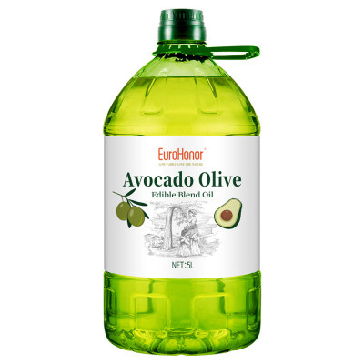 欧诺 牛油果油橄榄油西班牙进口原油调和油食用植物热炒油3L5L